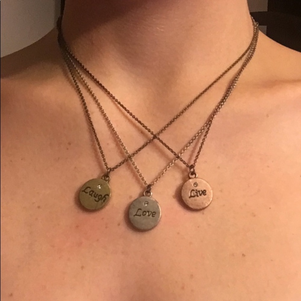 NWOT live laugh love necklace bundle!!!